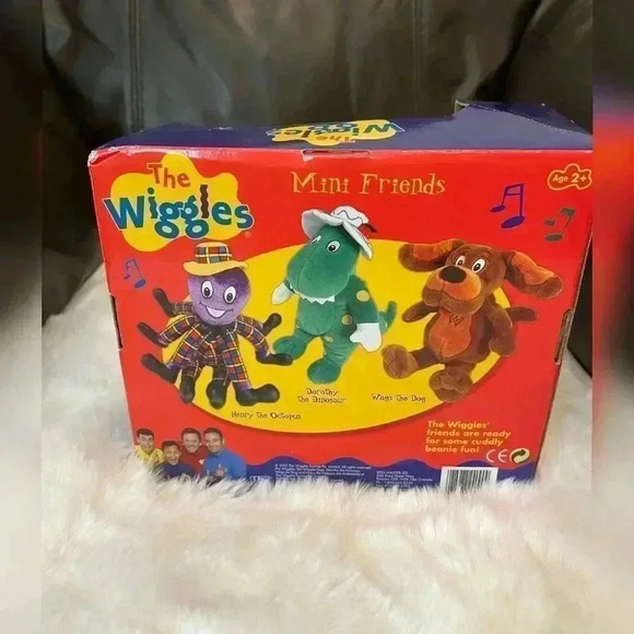 The Wiggles Mini Friends Henry Octopus Dorothy Dinosaur Wags Dog Plush Toys 2003 - Picture 3 of 5